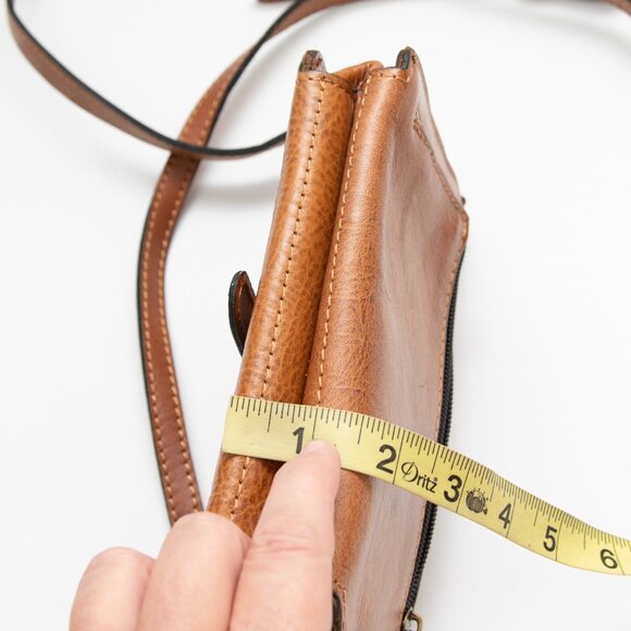 Patricia Nash Torri Purse Tooled Leather Clutch Convertible Crossbody Bag Brown - Picture 11 of 12